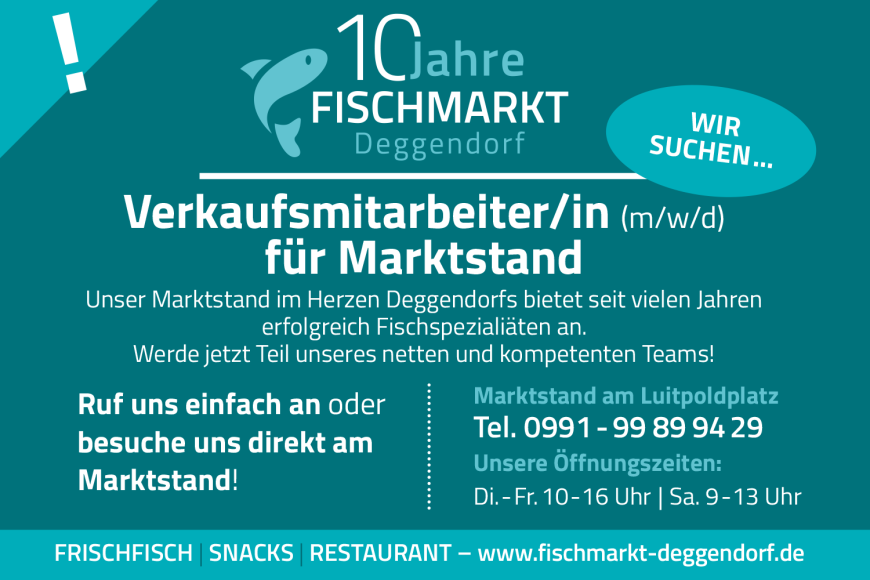 Verkaufsmitarbeiter/in (m/w/d) Marktstand gesucht